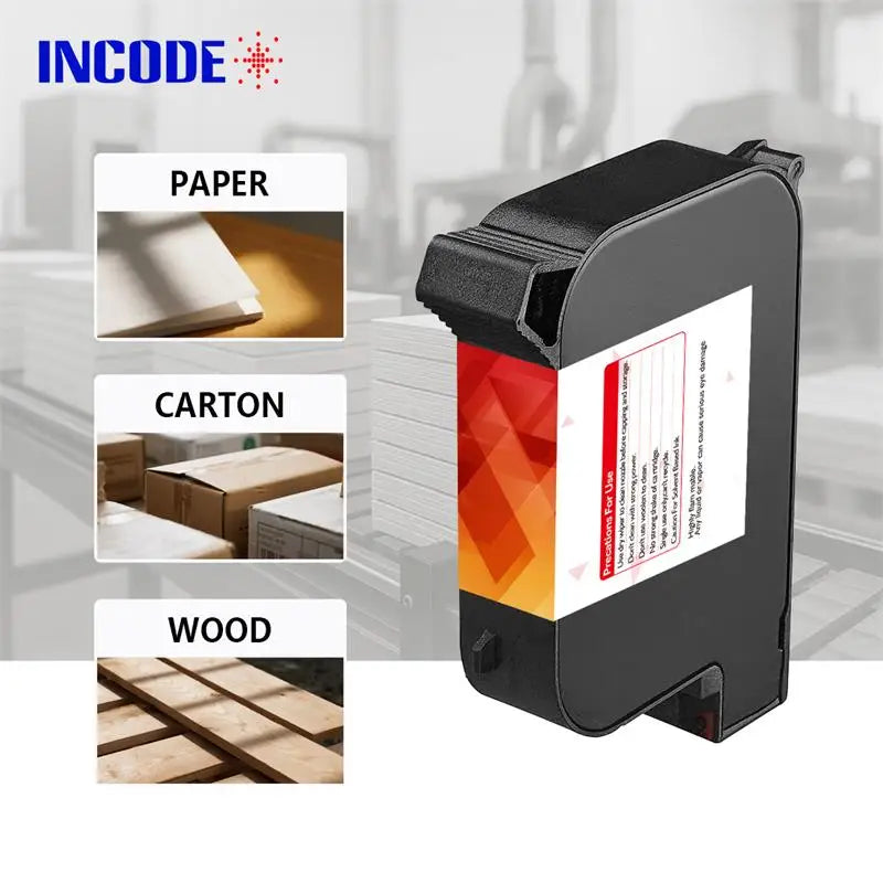 INCODE Eco Water-based Solvent-based Fast Dry 42ml for Cartridge Thermal Inkjet Printer None Chip Full Valve Original Js12 2588