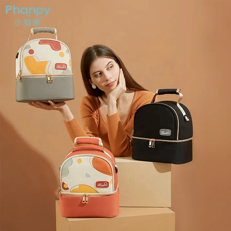 PH109207-1 Cheap Manufacturers Price China Breast Milk Bags Baby Food Ice Backpack Breastfeeding Bag Cooler