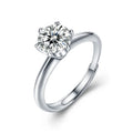X08204 925 Silver Moissanite Ring Ins Women's Classic Fashion Marriage Proposal Valentine's Day Six-claw D Color Diamond Rings