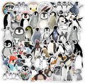 50PCS Lovely Cartoon Penguin Sticker Cute Dog Decals for Luggage Bottle Golden Retriever Dog Lover Gift