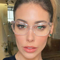 SKYWAY Trendy Cat Eye Frame Metal Temple Eyeglasses Ladies Optical Eye Glasses Frame