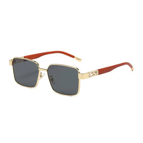 Fashion Classic Retro square Luxury Brand Designer Sunglasses Men Uv400 Shades Custom logo Wholesale High Quality Metal Frames