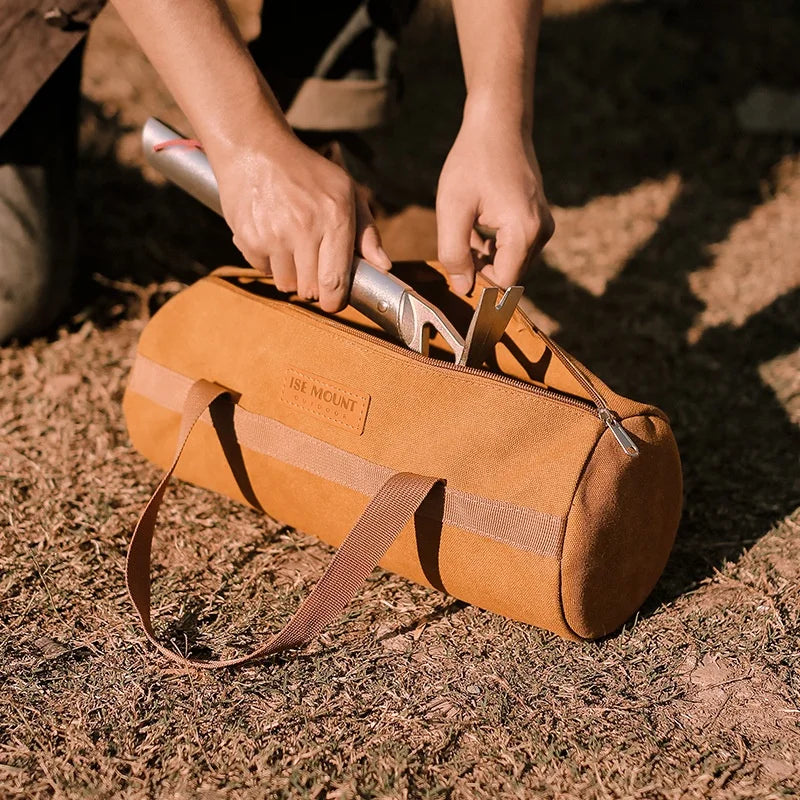 Outdoor Multi-Function Camping Tools Bags Organizer Portable Tent Ground Nail Stakes Wind Rope Hammer Pouch Tent Peg Nails Bags
