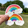 Personalized Custom Logo Design Cute Cartoon Holographic Glitter Die Cut Stickers for Gift