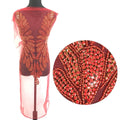W007 Colorful Beaded Crystal Bodice Patches Panel Rhinestone Applique Bodice for Wedding Party Dress