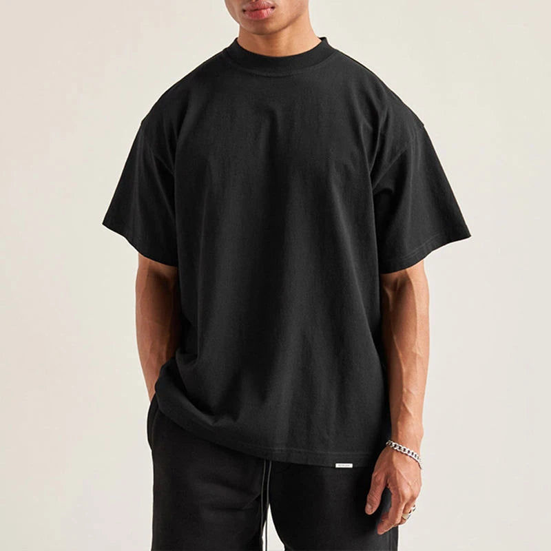 Wholesale Heavyweight Cotton Plain T Shirts Boxy Fit Tee Shirt Custom Logo Mens Tshirts Blanks Oversized T-shirts for Men
