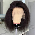 Afro Kinky Human Hair Full Lace Wigs Kinky Straight Wholesale Wigs Brazilian Human Hair 13*4 Lace Front Bleach Knot Wigs