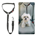 Bungee Dog Leash with Highly Reflective Threads and Bungee Buffer Dog Leash with Durable 2 Soft Padded Handles Dog Car Seat Belt