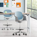 Modern High-Fabric Comfortable Swivel Office Chair With Heated Leather Colorful Mesh Executive Chair for Leisure and Work
