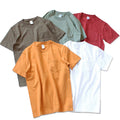 YLS Hot Selling Men's T-Shirts 100% Cotton Thick Custom Logo Printing Casual Quality with Pocket Wholesale Blank Design