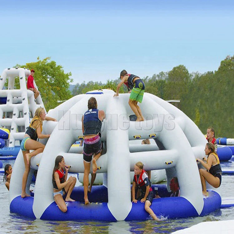 New Design Water Park Aquapark Inflatable Water  Octagon Dome Aqua Slide for Kids