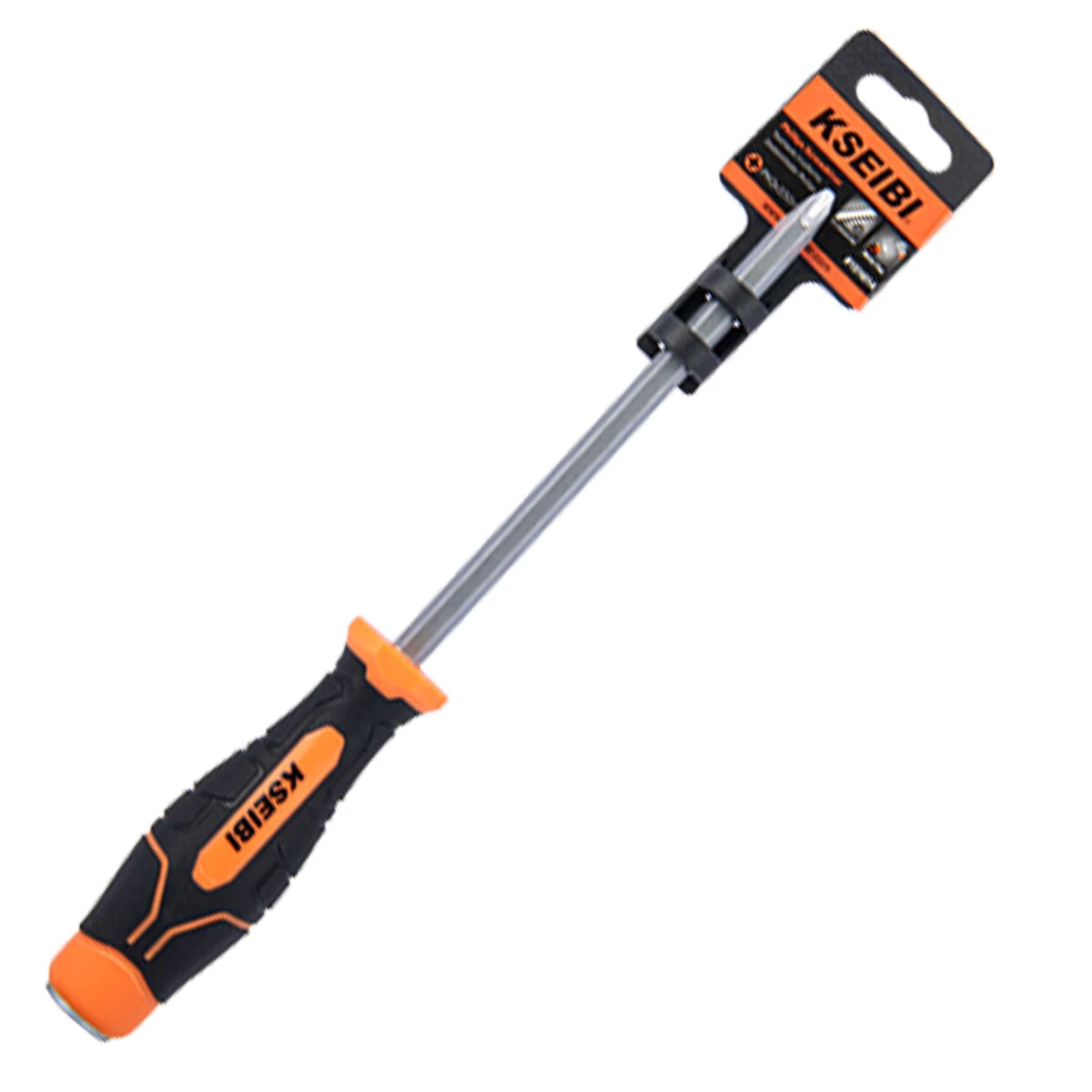 KSEIBI Go-Through Slotted Screwdrivers With Metal Cap PH3x150mm