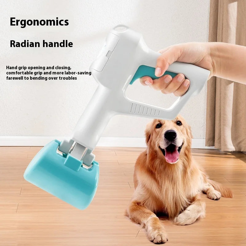 Two-in-One Simple Style Plastic Portable Poop Bag Picker Teddy Dog Shovel for Cats and Dogs Toilet Packer Poop Scooper