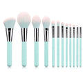 Professional Synthetic Makeup Brush Set Sky Blue Wood Handle Face Eye Brushes Foundation-China Artist Brush Set Wholesale