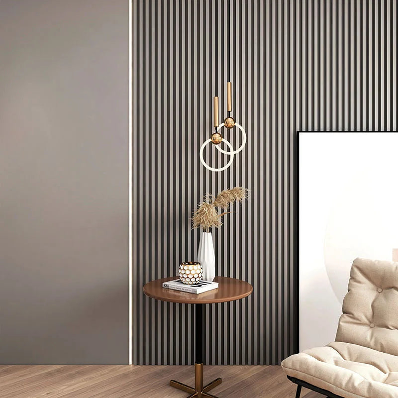 Modern Waterproof WPC Fluted Interior Wall Panel for Home & Hotel Decor Sound Insulation & Stylish Design