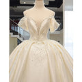 AL1115 Vintage Satin Wedding Dress 2022 New Style One-Shoulder Big Tail French Light White Crystal Ruffles Decoration for Brides