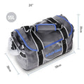 High Capacity Waterproof Tackle Backpack for Fishing PVC Material with Built-In Gear Bag for Rod Storage