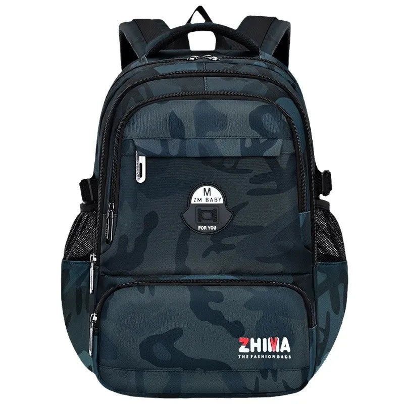 2025 New Fashion Large Capacity School Backpack High Quality Waterproof Leisure Bag for Students Grade 1-6 Load Reduction