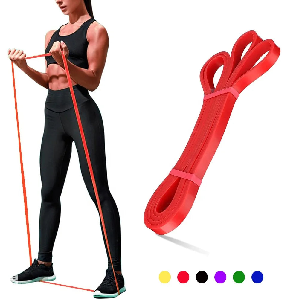 Latex Rubber Heavy Duty Pull Bands Elastic Long Loop Strength Training Workout Home Exercise Fitness Gym Equipment ZAKERDA