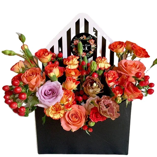 In Stock Paper Packaging Envelope Shape Gift Box for Flowers