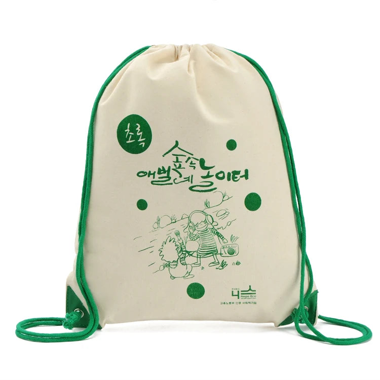 2025 Hot Canvas Bag Eco Friendly Drawstring Bag Cotton Canvas Shopper Tote Bag Factory Custom Tongcheng OZIS