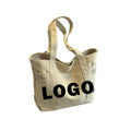 Custom logo Canvas Bag Women's New Large Capacity Simple Canvas Bag Leisure Portable Tote Bag