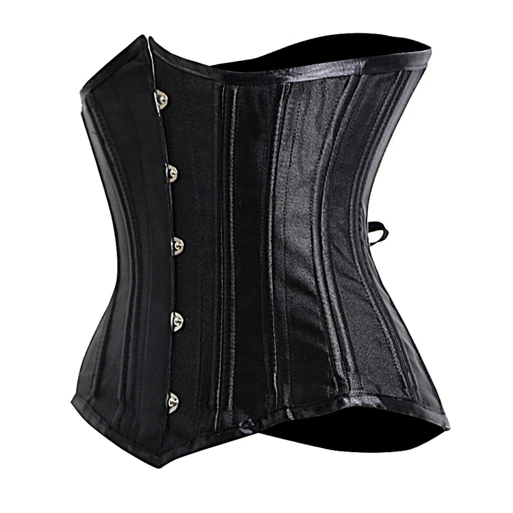 Women Waist Trainer Stain Girdle Double Reinforced Steel Bone Corset