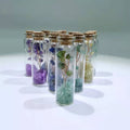 Crystals Crafts Tumbled Stone Chips Bottle Ornaments Wholesale Amethyst Wishing Tree Gravel Gemstones Bottle for Gift