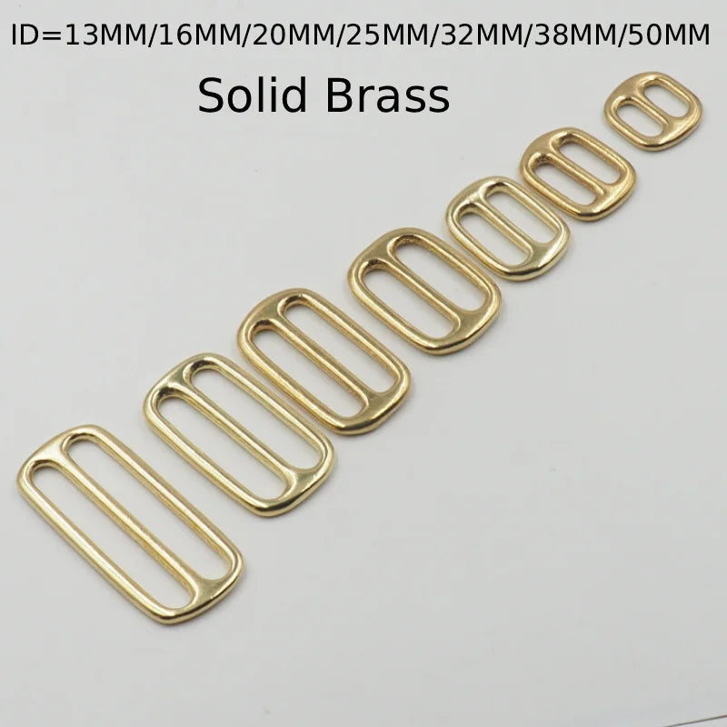 Solid Brass Triglide Buckle Clip Parts for Dog Leash Hardware Bag Premium Quality Hooks