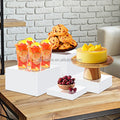 SHP Acrylic Food Display Risers Cubes Acrylic Food Display Stand White Buffet Riser For Luxury Restaurant Party Buffet Riser