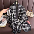 Hot Selling Fashion Ladies Luxury Designer Long Large Polyester Silk Scarf 180*85cm Elegant Flower Printed Women Scarf Shawls