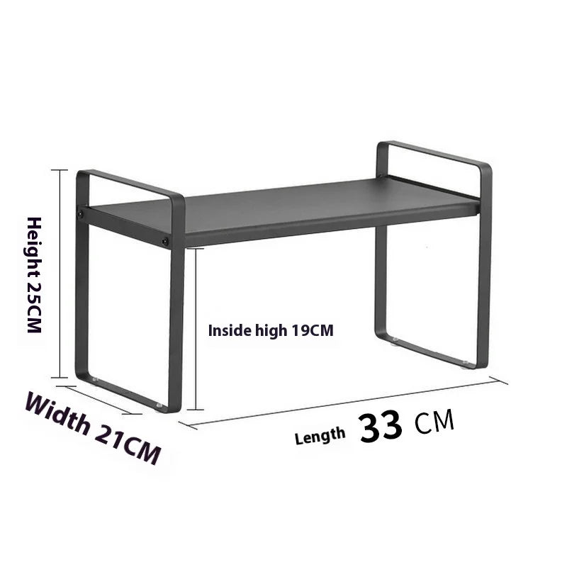 Stable Durable Carbon Steel Combination Storage Rack for Kitchen Supplies Multifunctional Lower Sink Seasoning Dinnerware