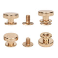 Customized 10mm Screwback Flat Metal Rivets-Eco-friendly Durable Nickel-Free for Bags Luggage & Fashion Accessories