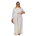 Sleek Luxury Africa Clothing Plus Size Two-Piece Set Sleek African Ladies Church Dress for Women-for Summer and Winter