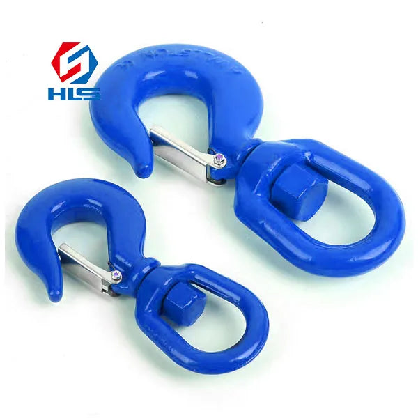 Professional DesignAdjustable Safety Latch Crane Lifting Hooks Steel Drop Forged Lifting Crane Swivel Hook
