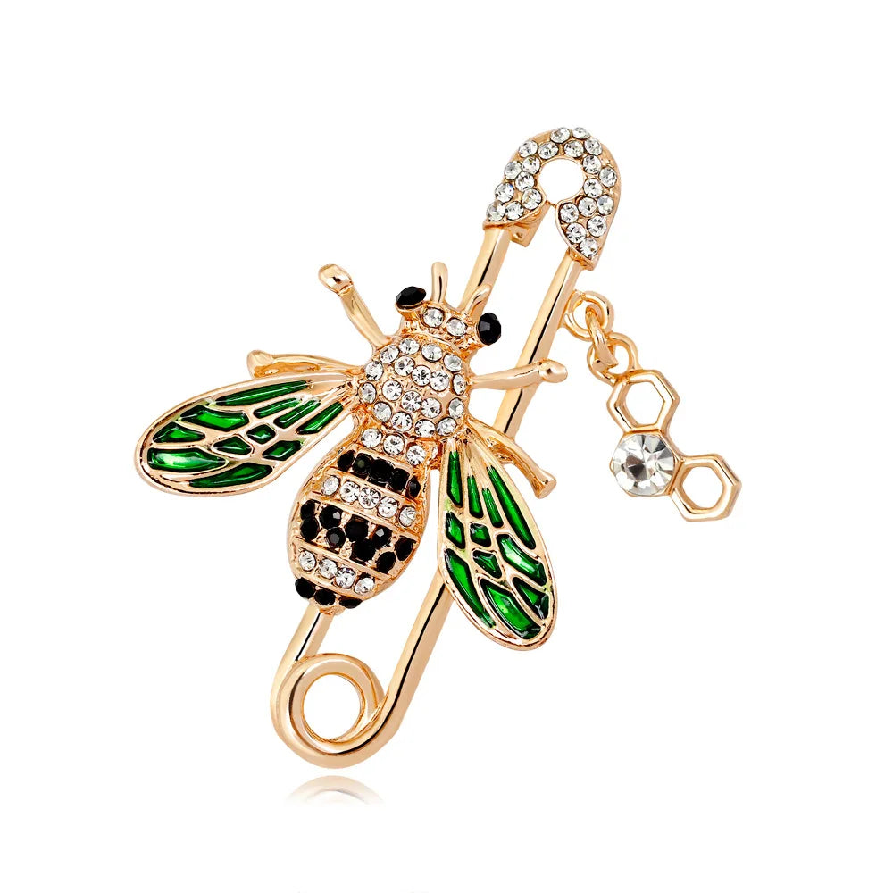 Jachon New Fashion All-match Personality Small Bee Brooch Ladies Pin