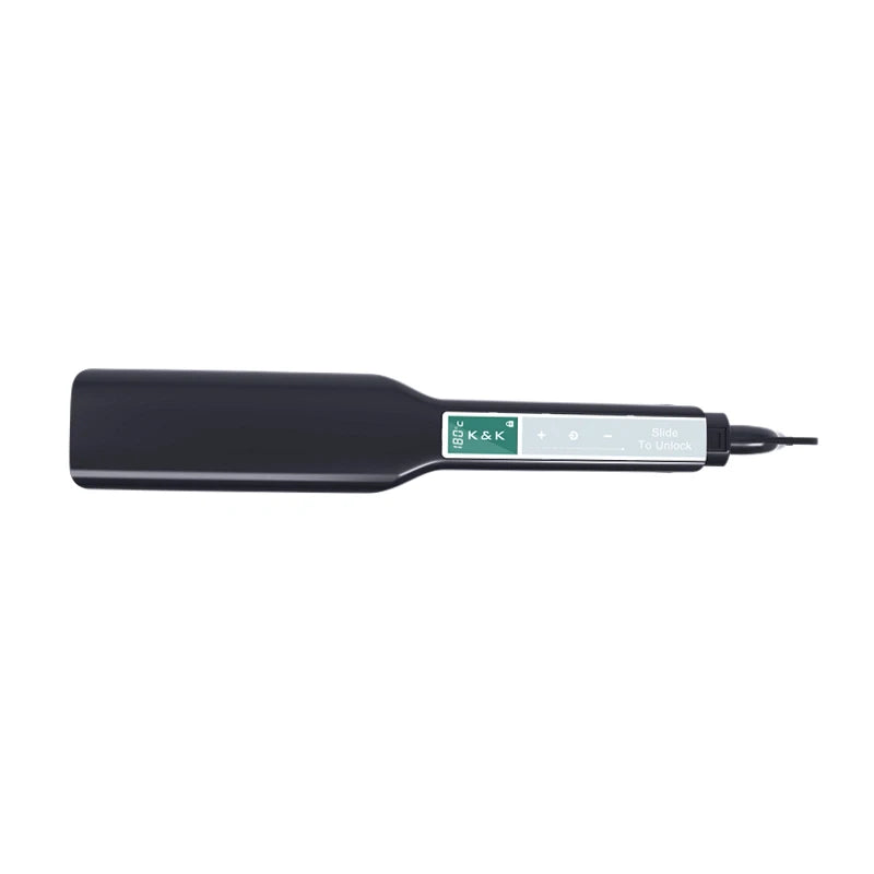 Professional Ceramic Plate Hair Straightener LCD Display Fast Heating Overheating Protection Portable Design for Household Hotel