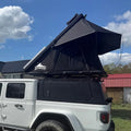 OEM Distributor Black Square Aluminium Rail Roof Top Tent for 3 Persons Waterproof Four-season Double Layer
