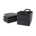 Customized Felt Storage Basket Laundry Clothes Basket with Handles  for Home
