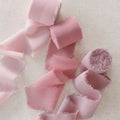 Hot Sale 4cm*5m Handmade Silk Ribbon for Wedding Invitations Bridal Bouquets Gift Wrapping Holiday Decor