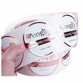 Custom Private Logo Waterproof Adhesive Vinyl Gold Foil Printing Sticker Roll for Photo Frames Hair Growth Oil Bottles Candles