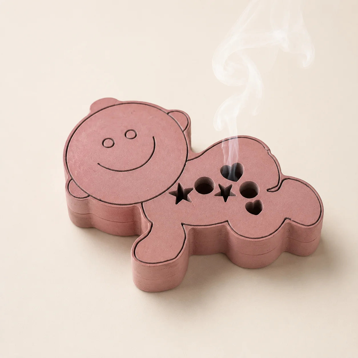 Mini Baby-Shaped Bamboo Incense Burner Cute Eco-Friendly Aromatherapy Holder Handmade Home Decor & Gift