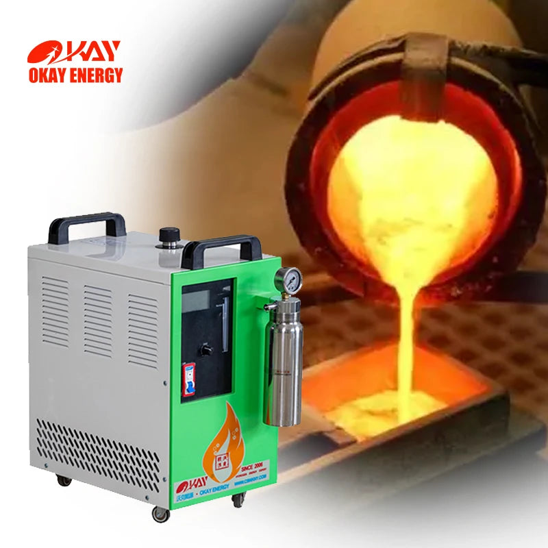 Jewelry Tools Equipment Portable Gold Silver Jewelry Melting Welding Machine Hydrogen System OH200 Investment Wax Casting Welder