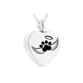 Heart Shaped Memorial Necklace Urns Jewelry for Women Men Human Pet Ash Keepsake Casket Cremation Pendant Stainless Steel Urn