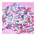 500g/bag Mixed 6mm Chocolate Candy Polymer Clay Chunks Chocolate Chips Cubes for Slime Decoration Cookies