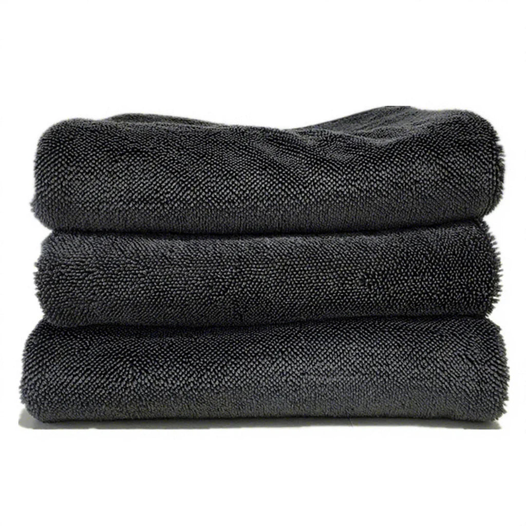 Factory Wholesale Custom 90x60cm Microfiber Quick-Dry Woven Twisted Loop Car Cleaning & Drying Towel Soft