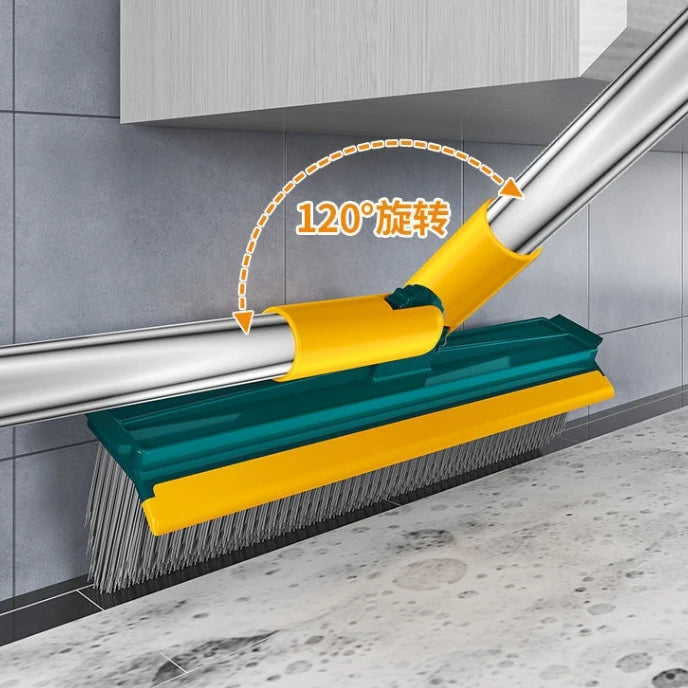 Long Handle Scrape Grout Brush V-Shape Stiff Bristle Cleaning Scrubber Brush Floor Scrub Brush
