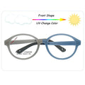 Custom Kids Eyeglasses Changing Color Frame Photochromic Eyeglasses Ready in Stock