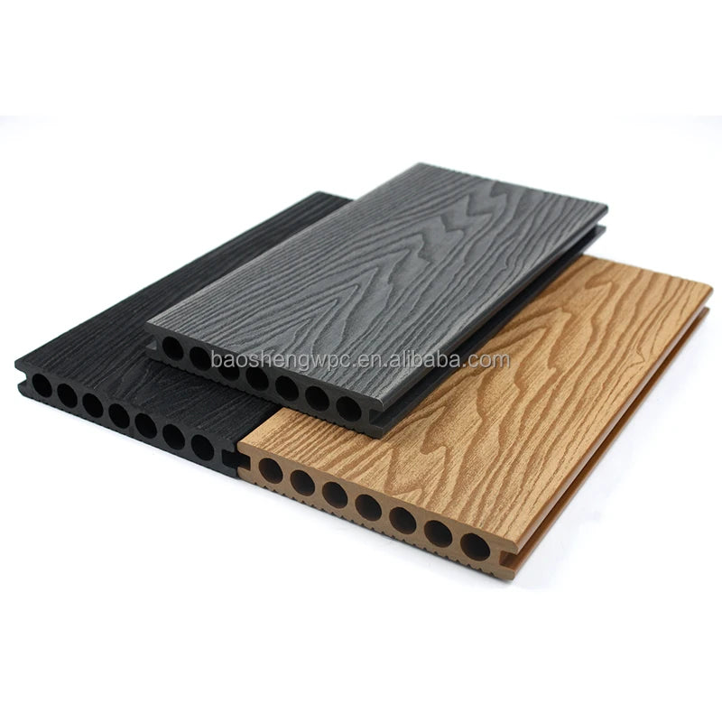 Deep Embossed Wpc Pool Decking Wpc Outdoor Decking Garden Landscaping & Decking for Swimming Pool Patio Garden Outdoor