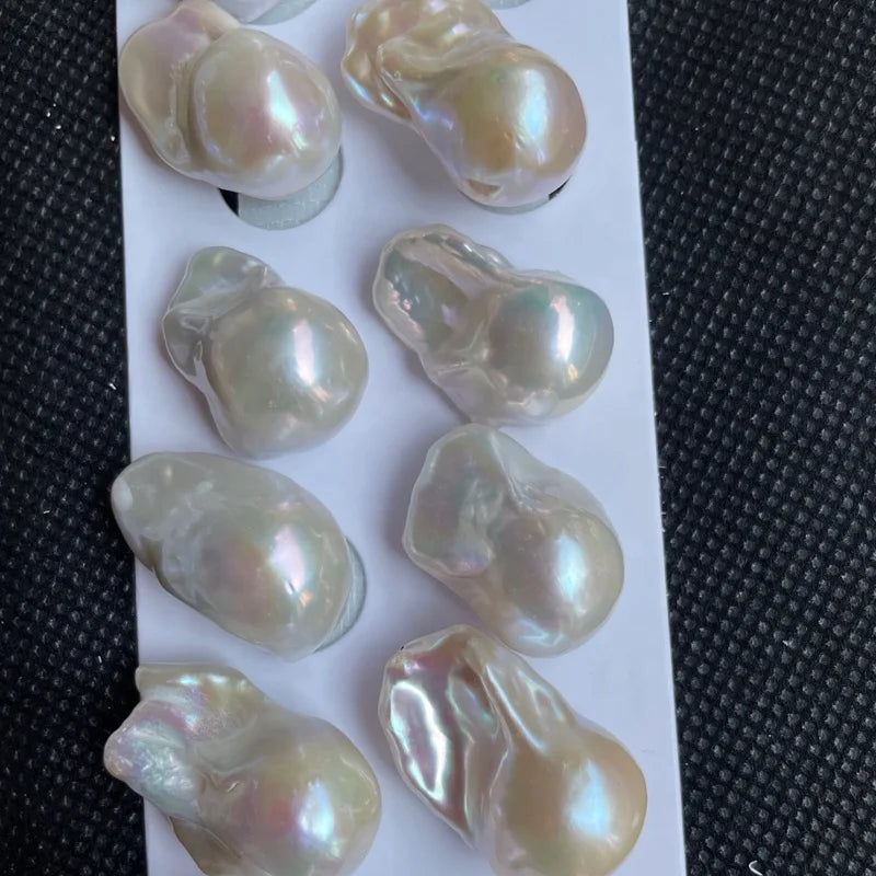 Wholesale Large Baroque Pearls 15mm Natural Freshwater Loose Pearl Beads for Women Irregular Rectangle Baroque Pearl MegaBDM